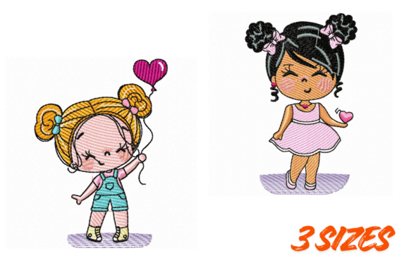 Cute Girls Embroidery Design Pack Review for Craft Fair Sellers