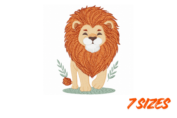Cute Lion Embroidery Pack for Etsy & Small Shop Sellers
