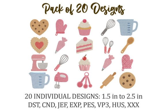 Mini Baking Embroidery Bundle Review for Etsy Sellers