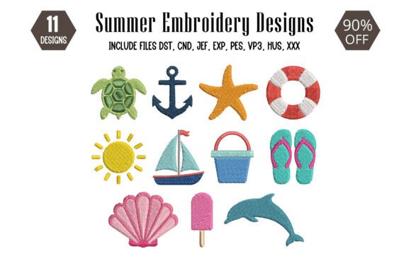Mini Summer Embroidery Design Review for Etsy Sellers