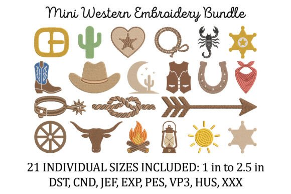 Mini Western Embroidery Bundle Review for Seasonal Makers