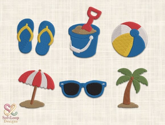 Summer Beach Embroidery Design Bundle Review for Business Use